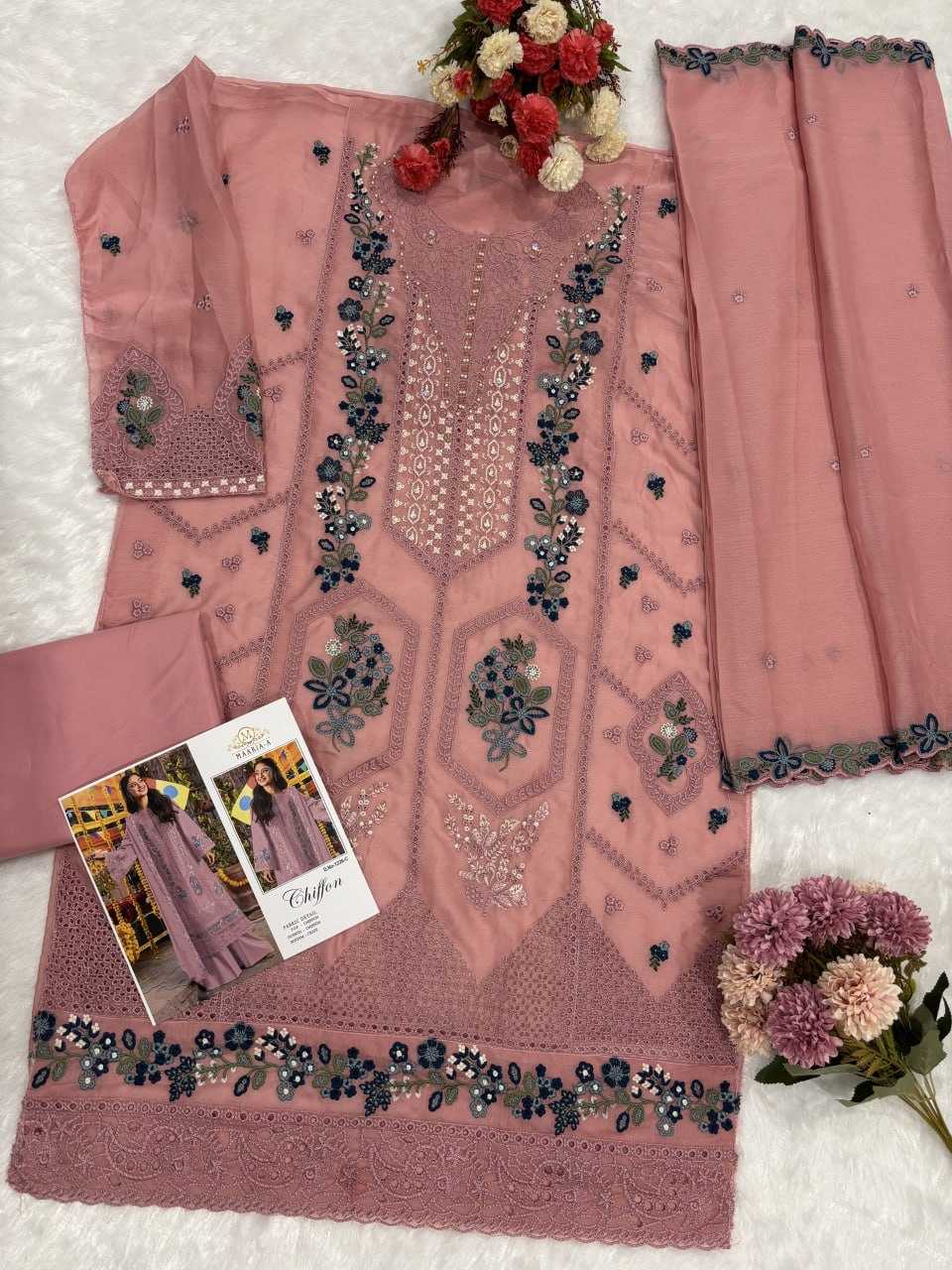 YNF Wholesale Chiffon Ladies Suits  | Surat Manufacturer