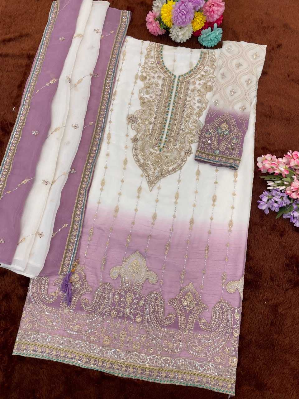YNF Wholesale Crunchi Embroidery Suits  | Surat Manufacturer
