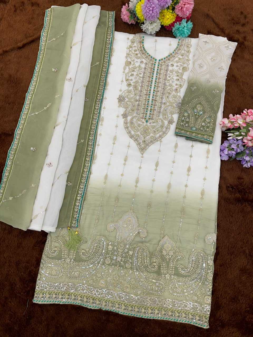 YNF Wholesale Crunchi Embroidery Suits  | Surat Manufacturer