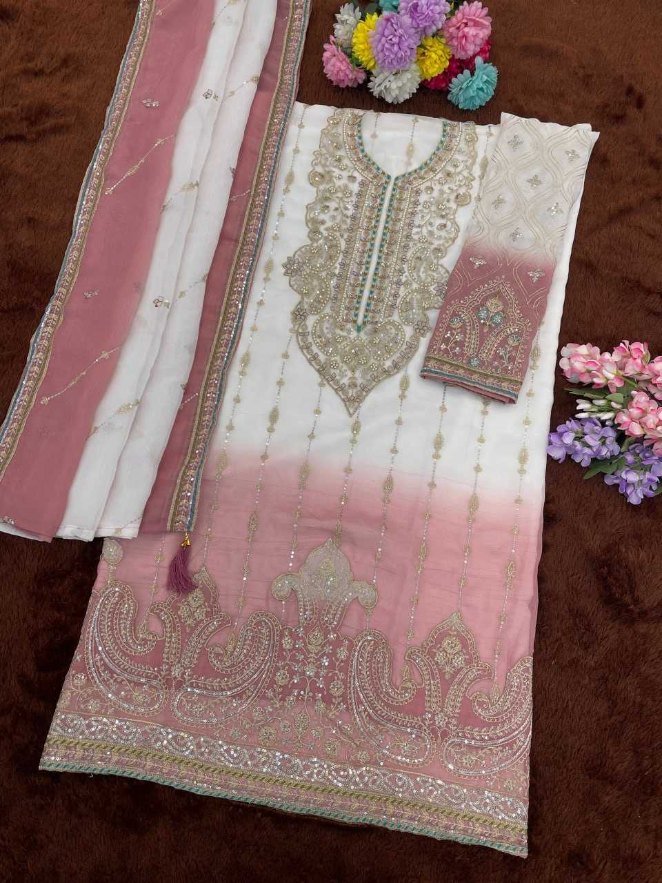 YNF Wholesale Crunchi Embroidery Suits  | Surat Manufacturer