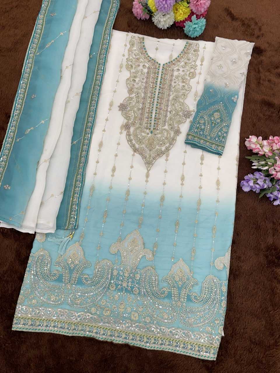 YNF Wholesale Crunchi Embroidery Suits  | Surat Manufacturer