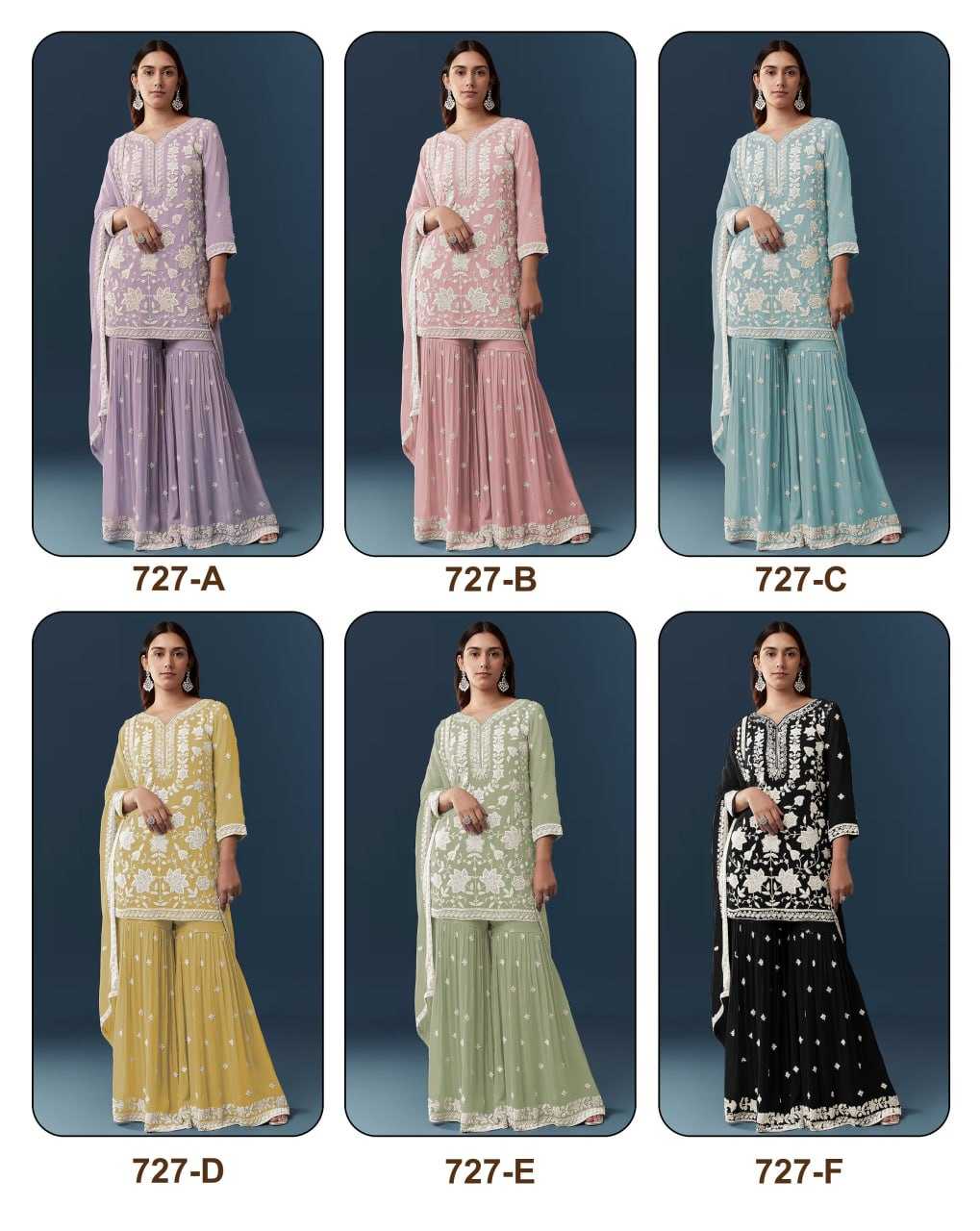 YNF Wholesale Chiffon Embroidery Suits  | Surat Manufacturer