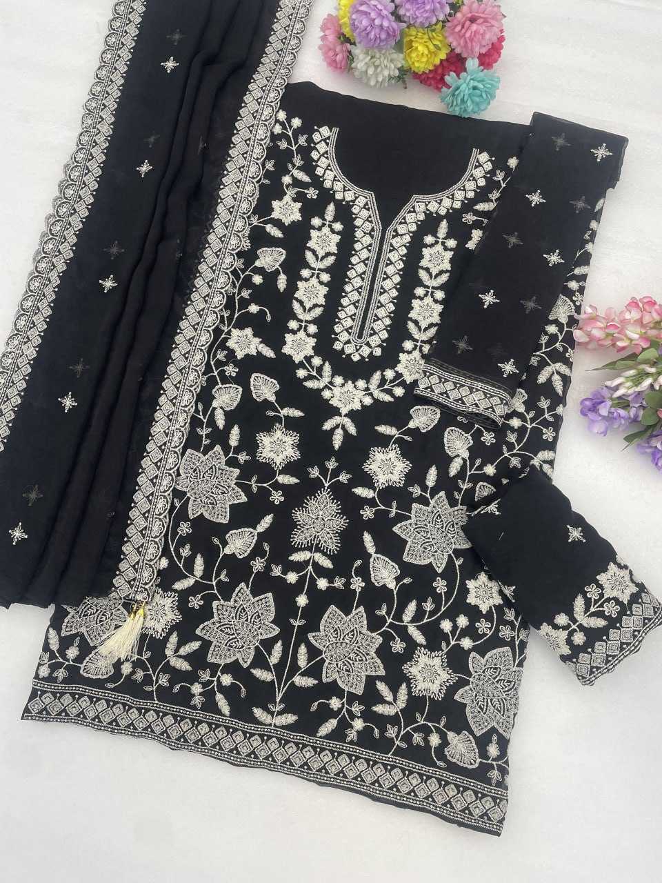 YNF Wholesale Chiffon Embroidery Suits  | Surat Manufacturer
