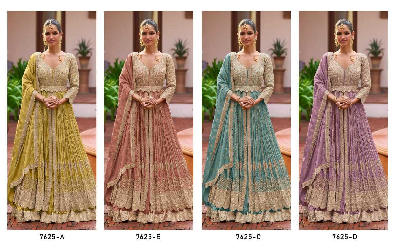 YNF Wholesale Chinon Ladies Suits  | Surat Manufacturer