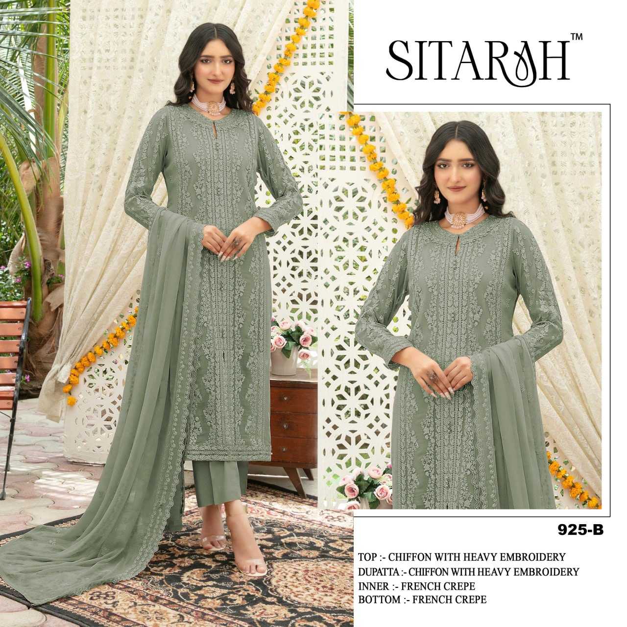 YNF Wholesale Crepe Silk Dresses  | Surat Manufacturer