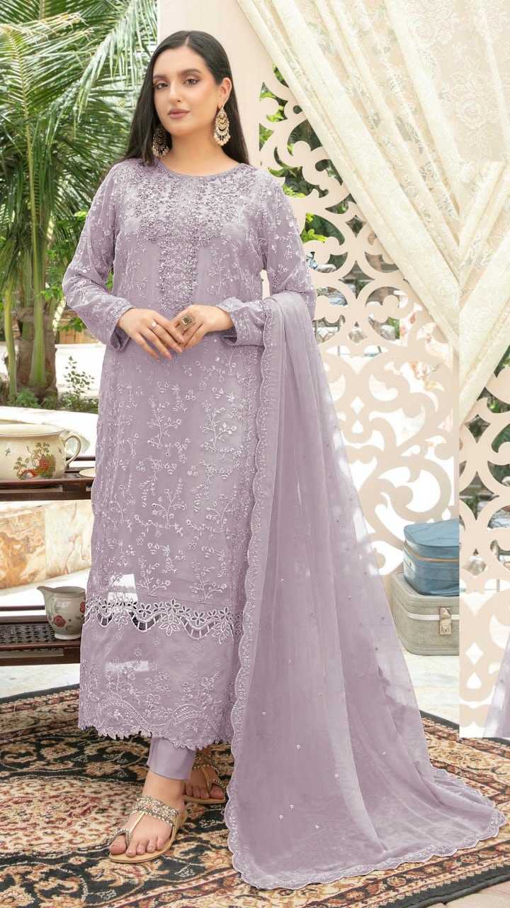 YNF Wholesale Chinon Silk Embroidery Suits  | Surat Manufacturer