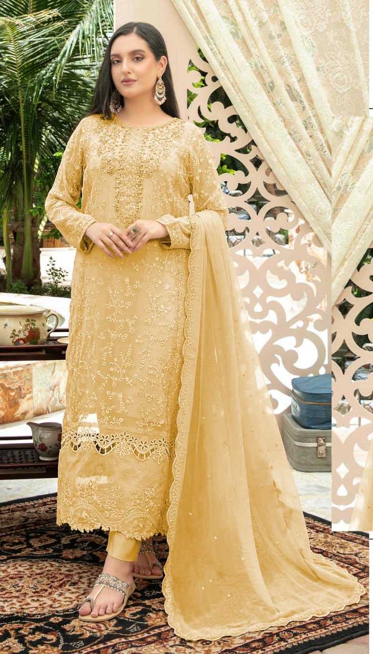 YNF Wholesale Chinon Silk Embroidery Suits  | Surat Manufacturer