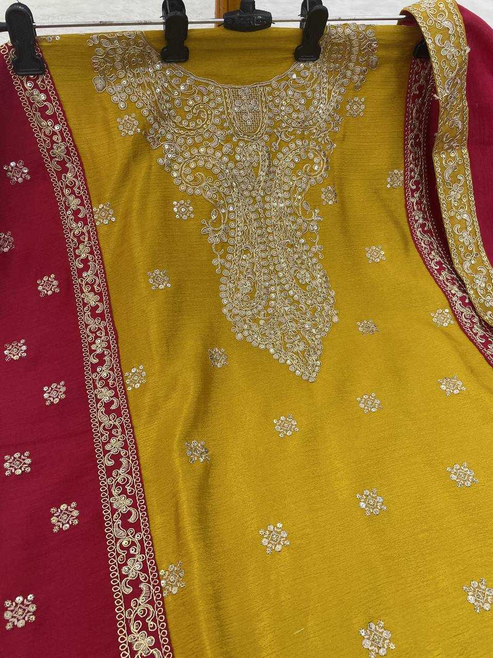 YNF Wholesale Chinon Silk Embroidery Suits  | Surat Manufacturer