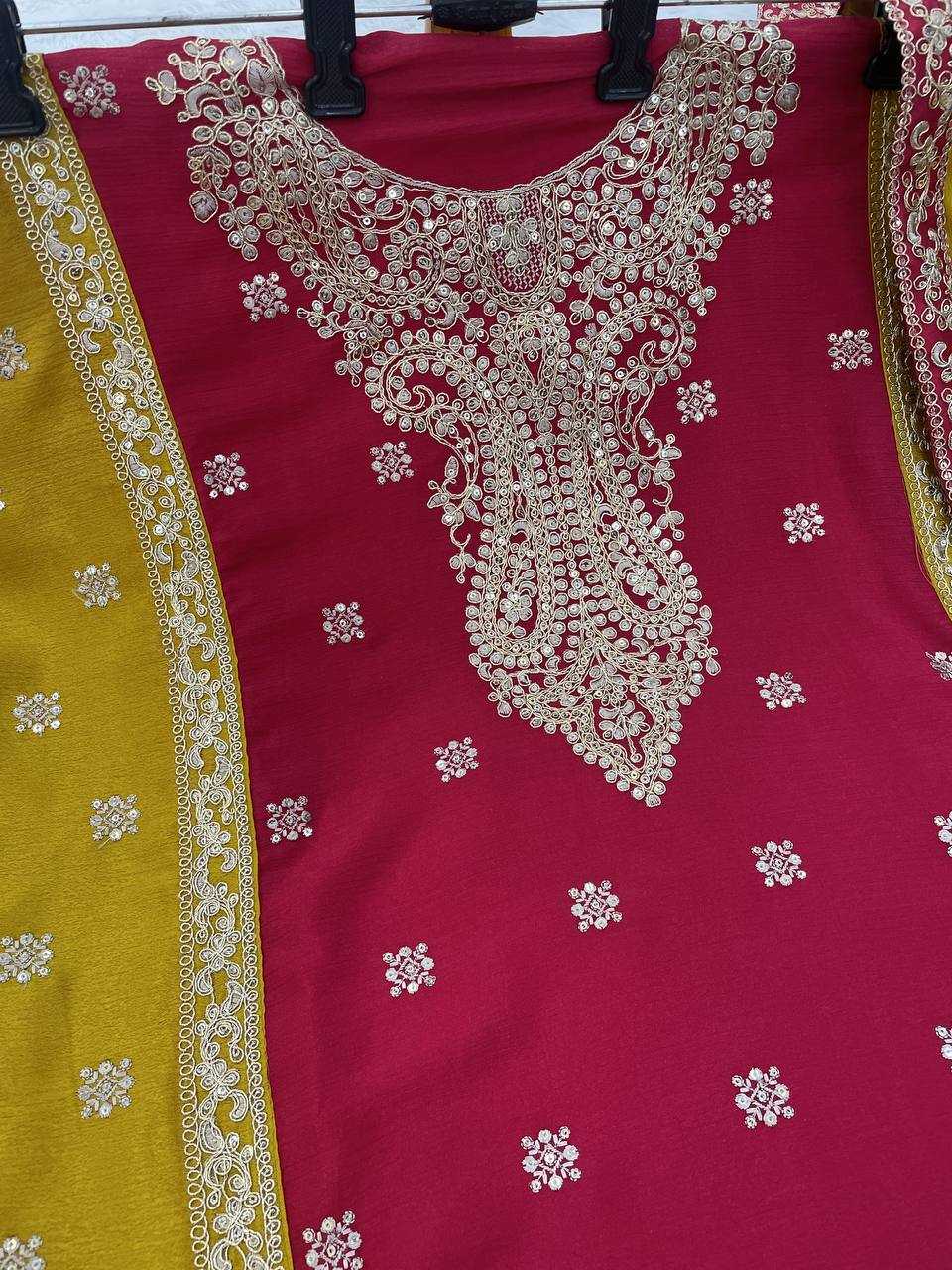 YNF Wholesale Chinon Silk Embroidery Suits  | Surat Manufacturer