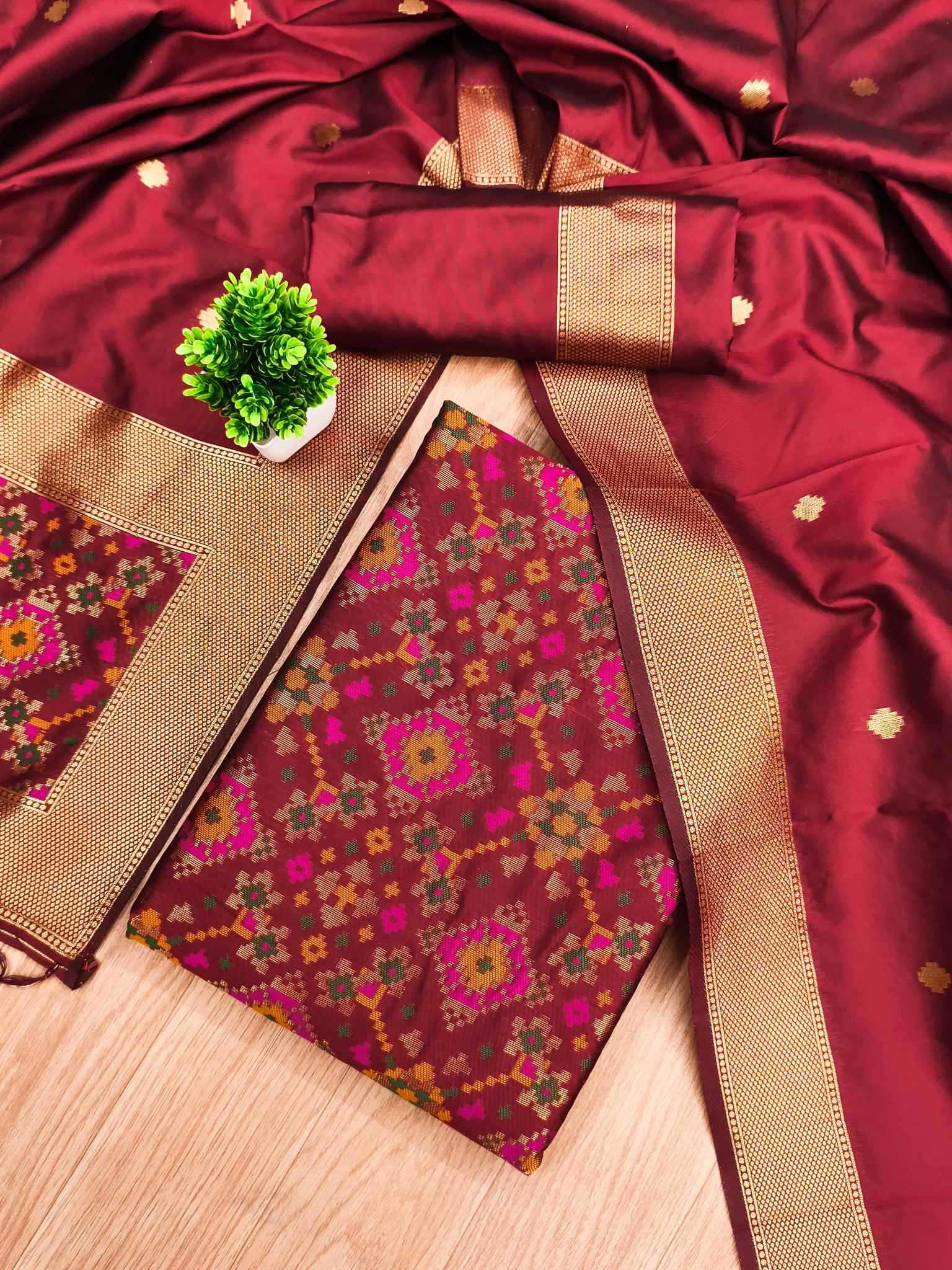YNF Wholesale Patola Silk Ladies Silk Suit  | Surat Manufacturer