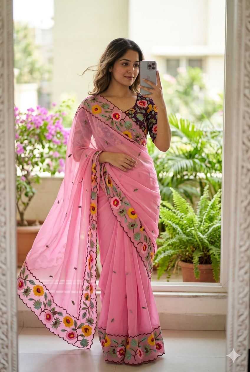 YNF Wholesale Georgette Designer Sarees  | Surat Manufacturer