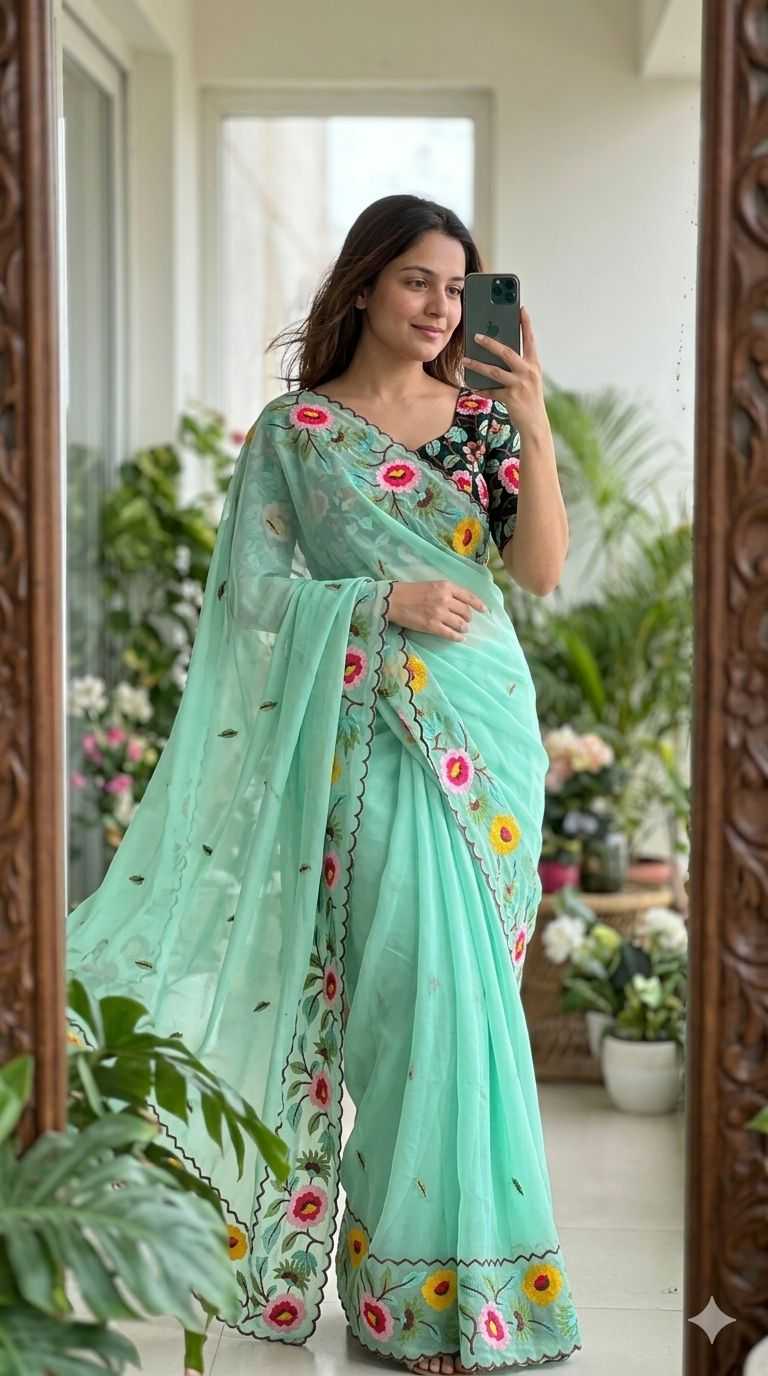 YNF Wholesale Georgette Designer Sarees  | Surat Manufacturer