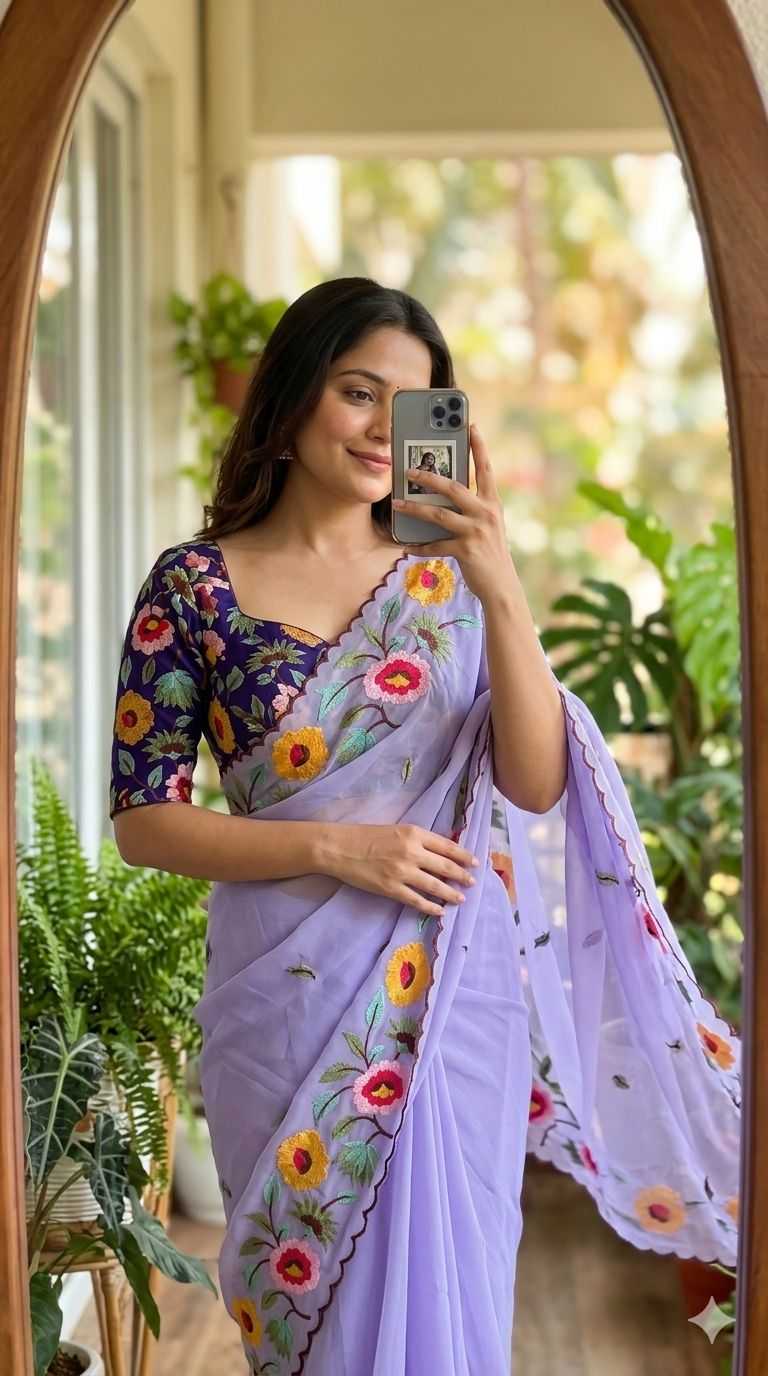 YNF Wholesale Georgette Designer Sarees  | Surat Manufacturer