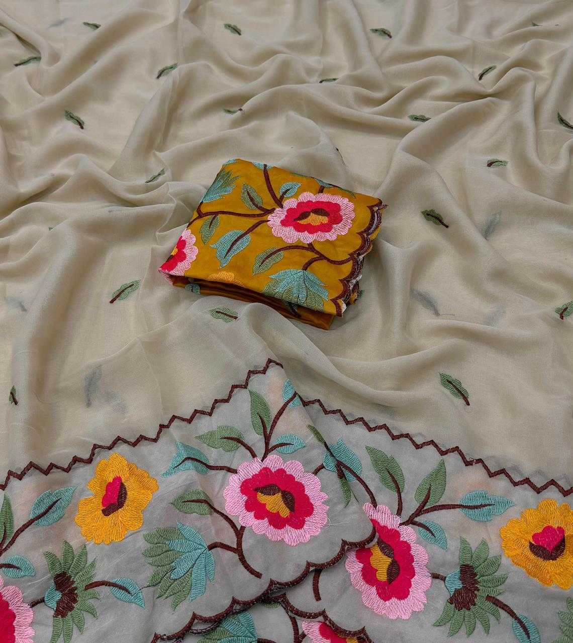 YNF Wholesale Georgette Designer Sarees  | Surat Manufacturer