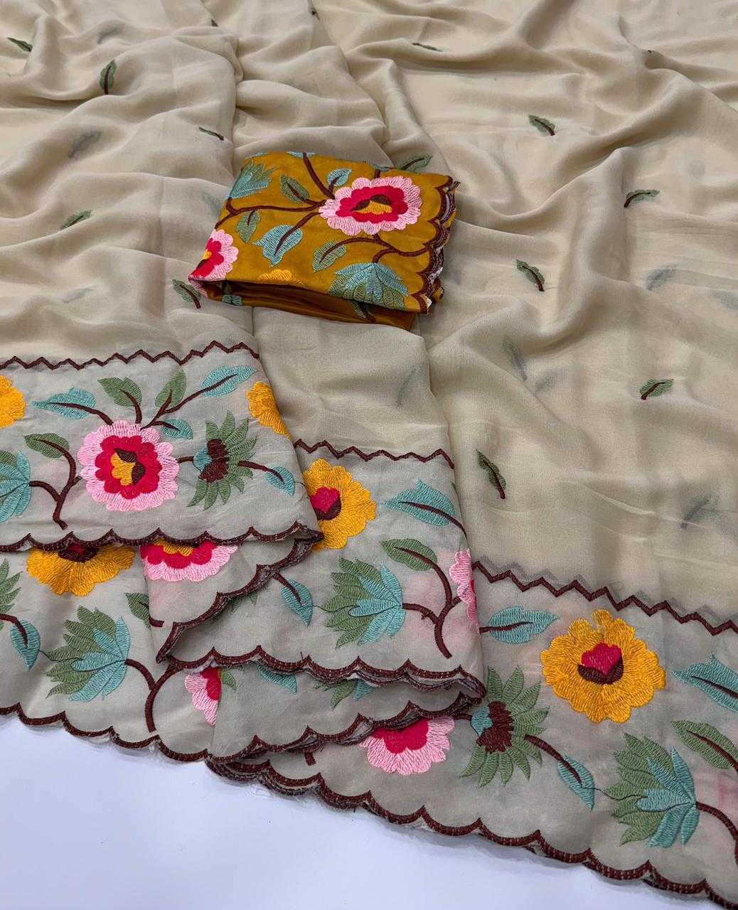 YNF Wholesale Georgette Designer Sarees  | Surat Manufacturer
