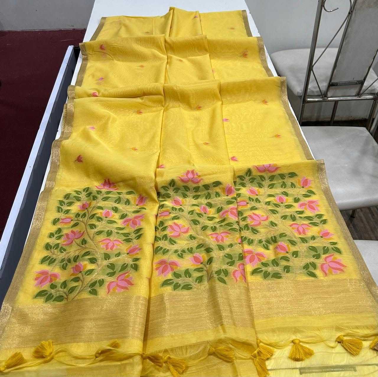 YNF Wholesale Soft Cotton Silk Chanderi Silk Sarees  | Surat Manufacturer