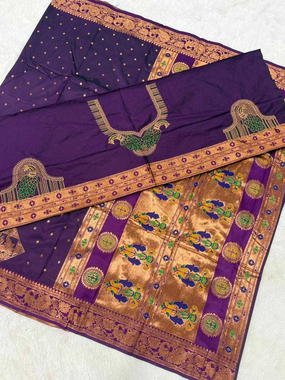 YNF Wholesale Jacquard Embroidered Sarees  | Surat Manufacturer