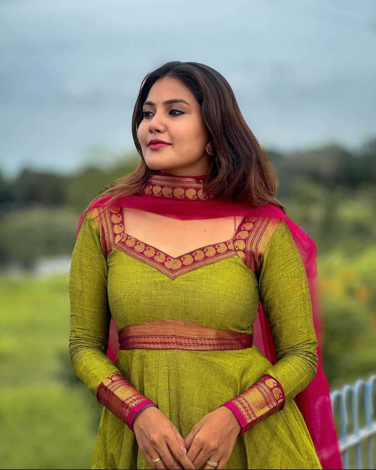 YNF Wholesale Vichitra Silk Designer Gowns  | Surat Manufacturer