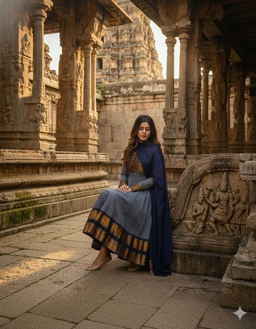 YNF Wholesale Chanderi Cotton Party Gowns  | Surat Manufacturer