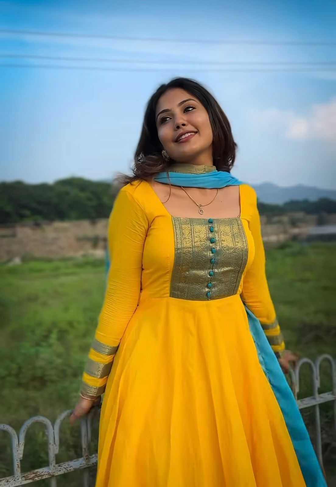 YNF Wholesale Chanderi Cotton Party Gowns  | Surat Manufacturer