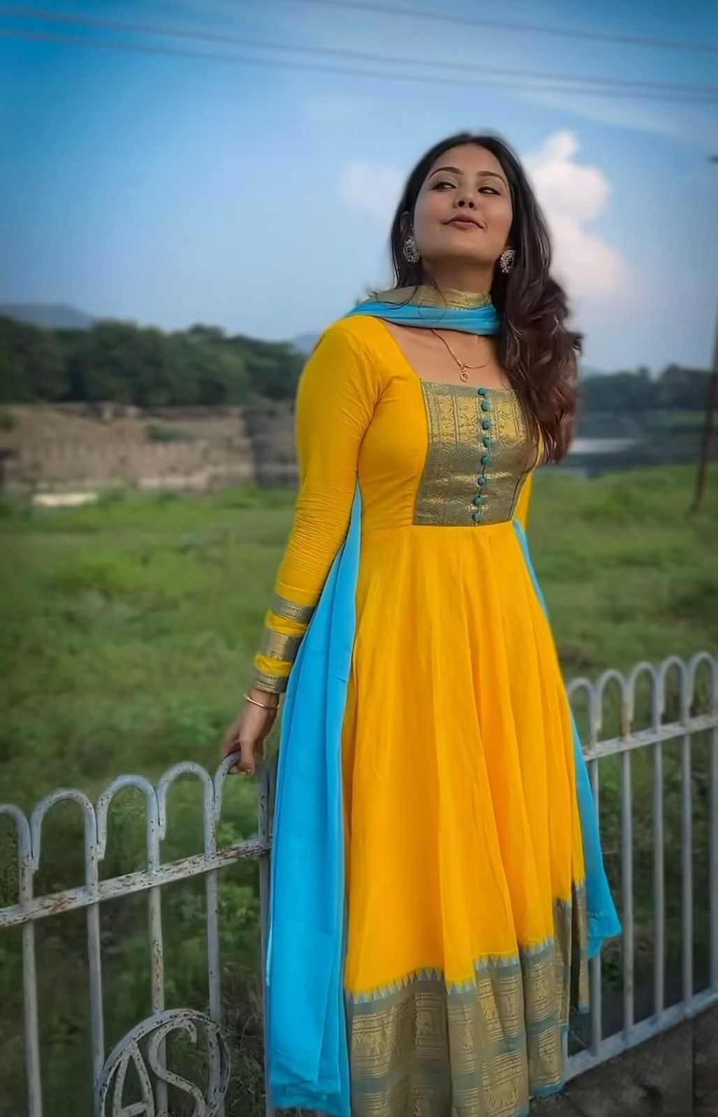 YNF Wholesale Chanderi Cotton Party Gowns  | Surat Manufacturer