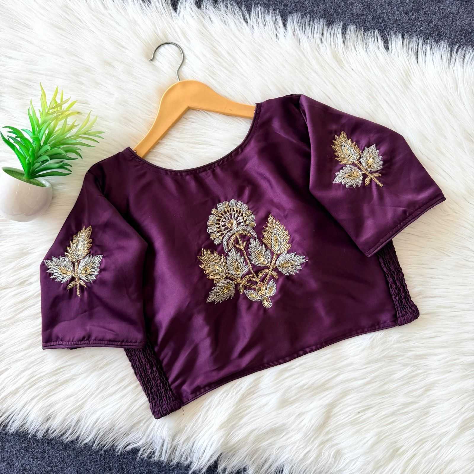 YNF Wholesale Pure Silk Blouse  | Surat Manufacturer
