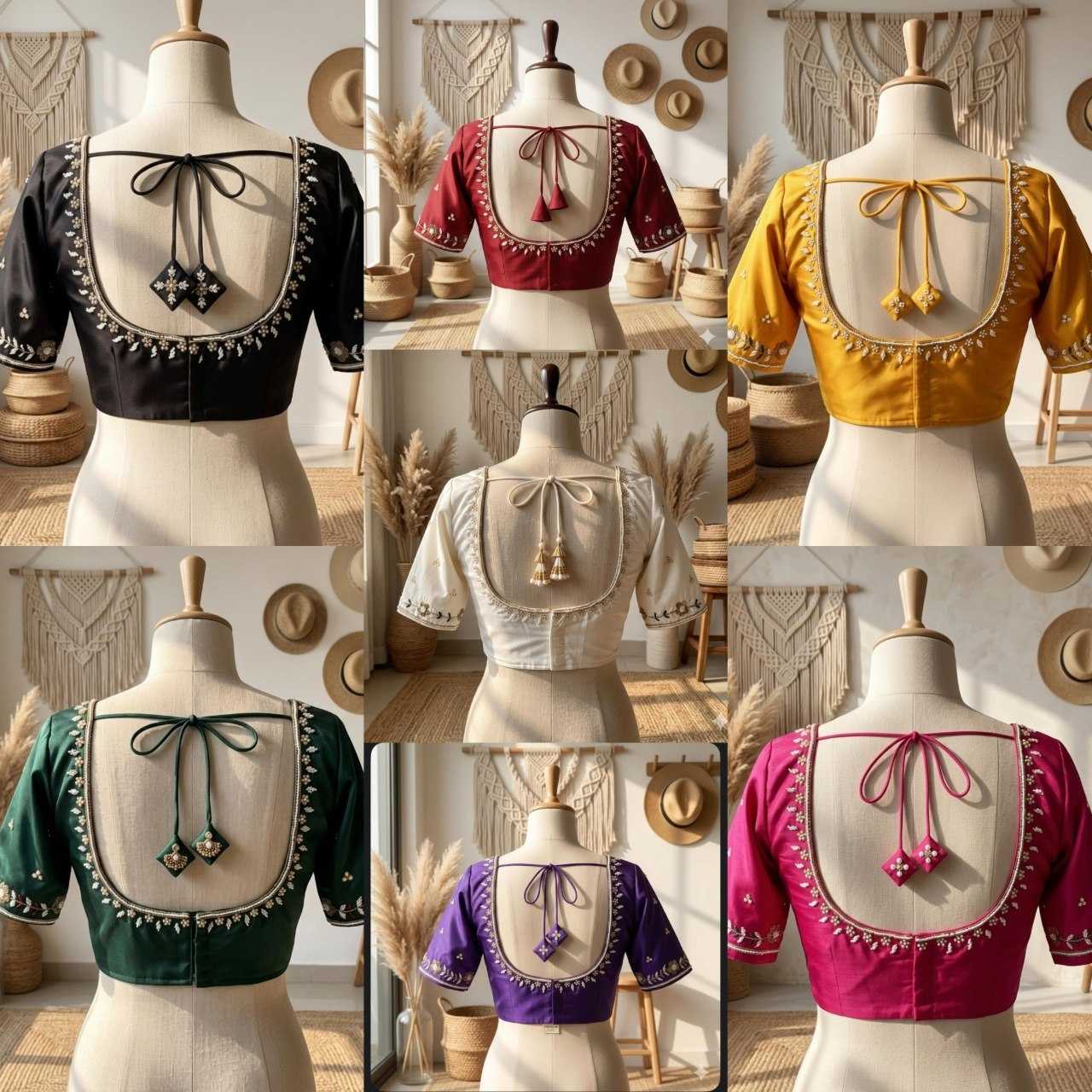 YNF Wholesale Silk Sequence Embroidery Blouse  | Surat Manufacturer