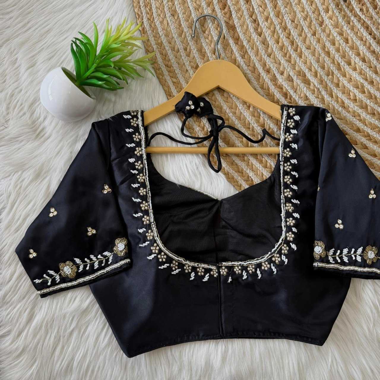 YNF Wholesale Silk Sequence Embroidery Blouse  | Surat Manufacturer