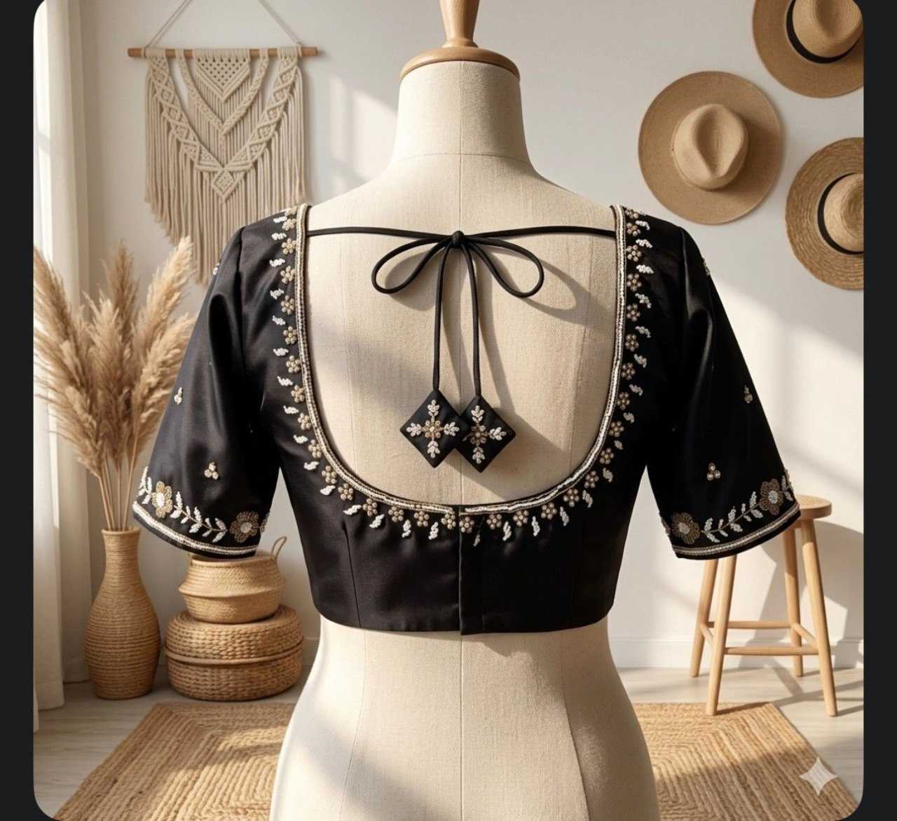 YNF Wholesale Silk Sequence Embroidery Blouse  | Surat Manufacturer
