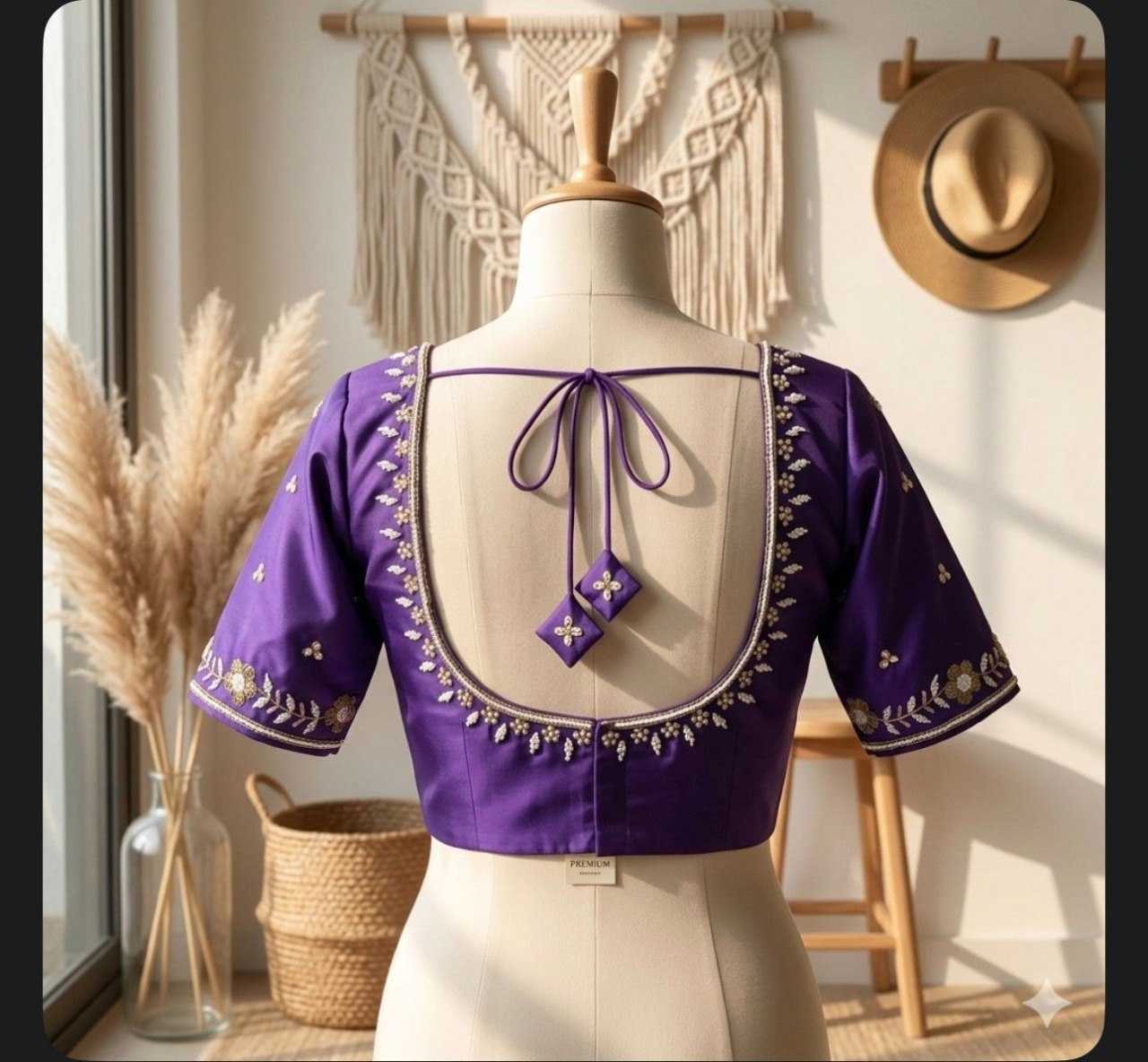 YNF Wholesale Silk Sequence Embroidery Blouse  | Surat Manufacturer