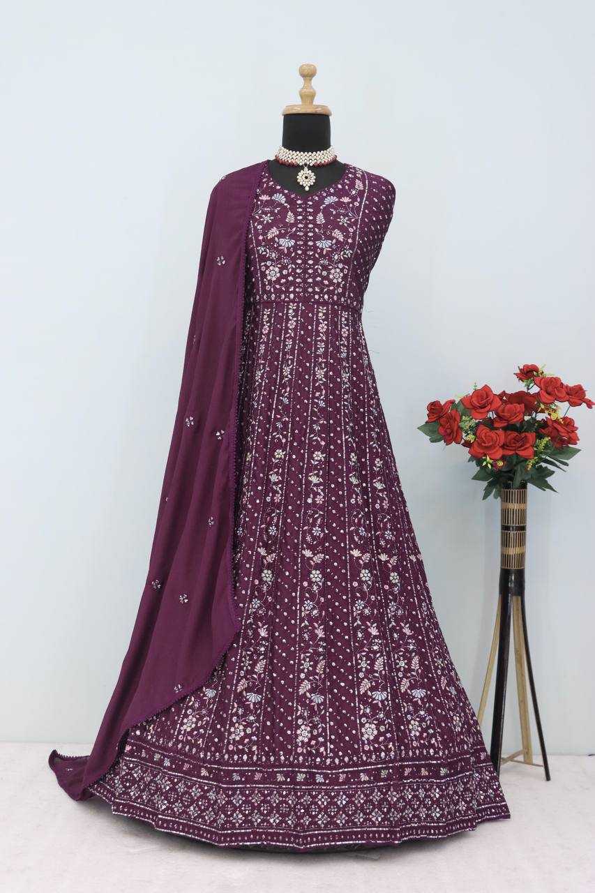 YNF Wholesale Chinon Party Gowns  | Surat Manufacturer