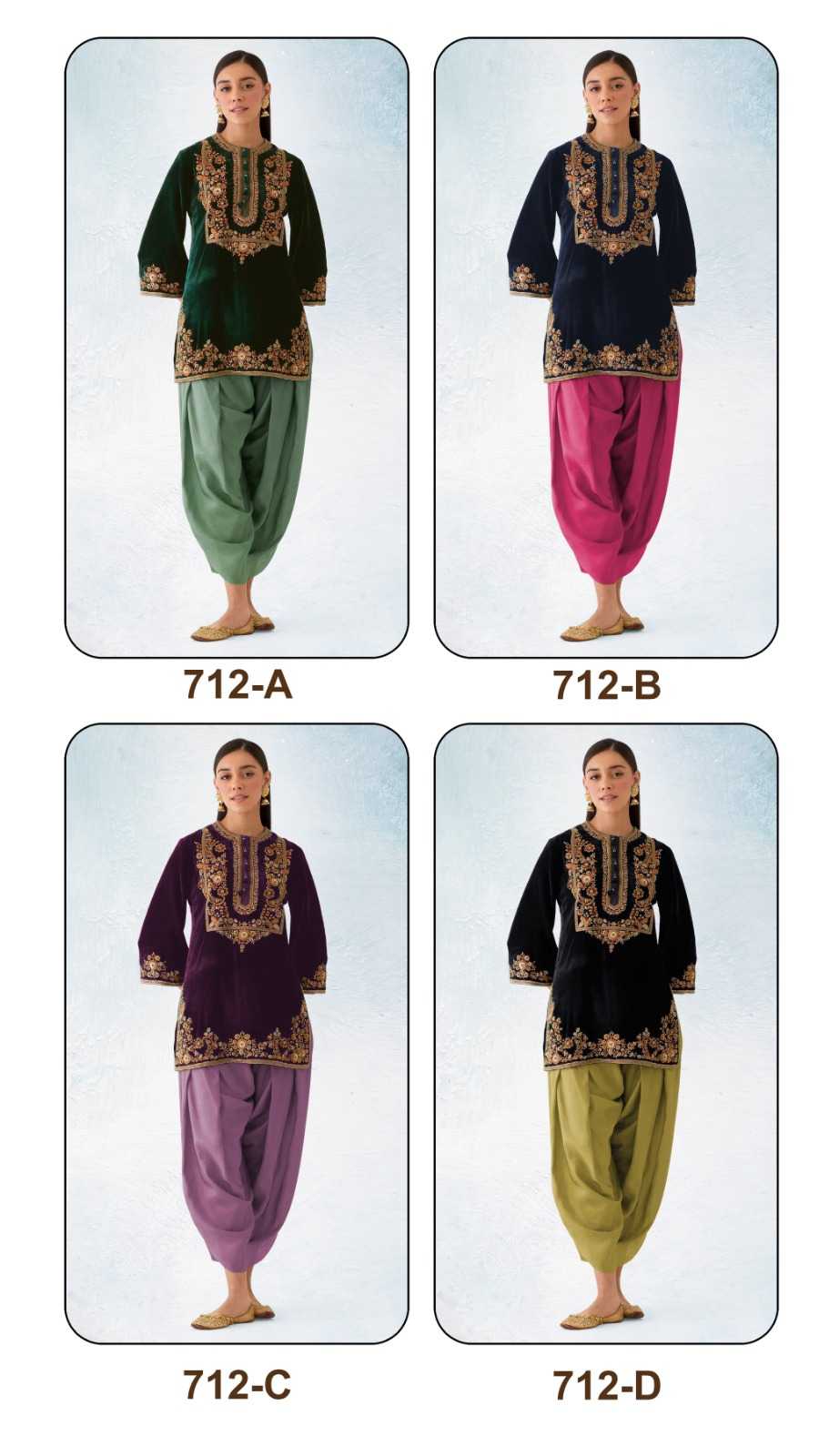 YNF Wholesale Velvet Embroidery Suits  | Surat Manufacturer