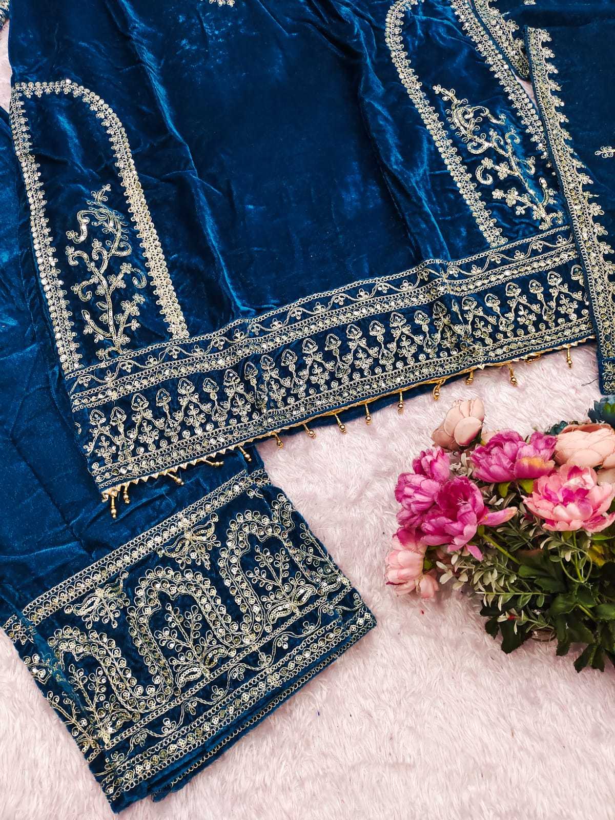 YNF Wholesale Pure Viscos Velvet Suits  | Surat Manufacturer