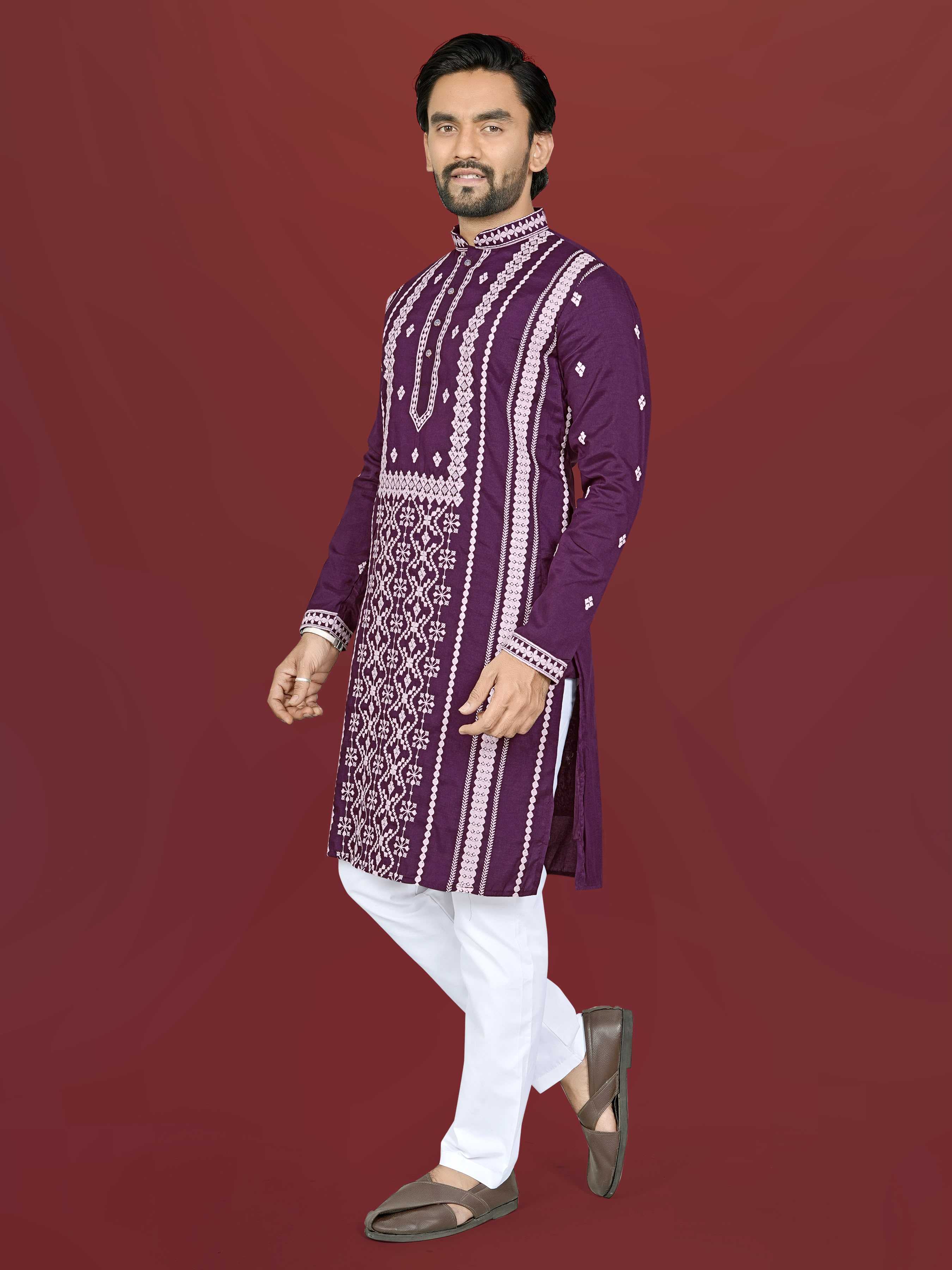 YNF Wholesale Soft Silk Mens Kurtas  | Surat Manufacturer