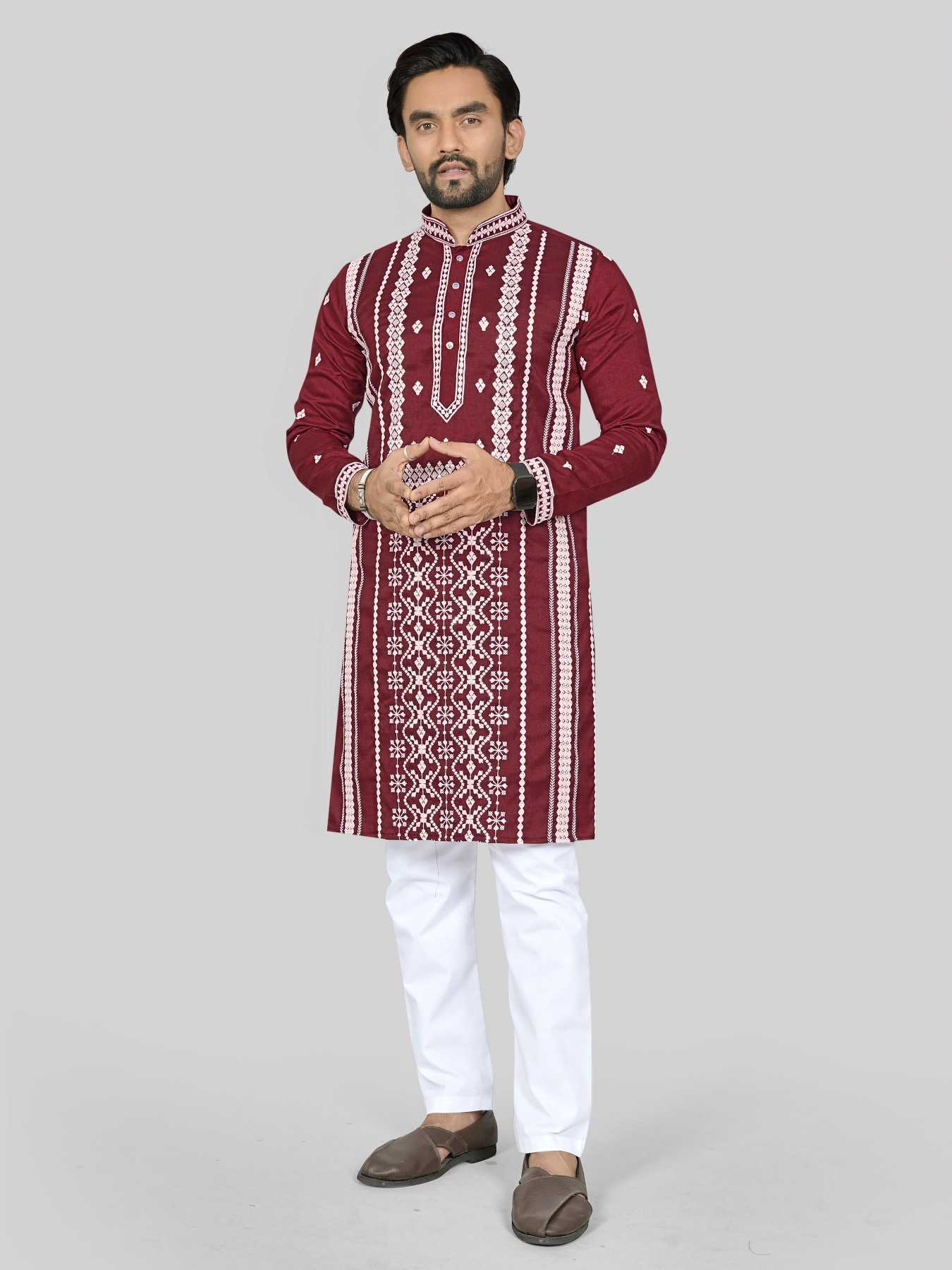 YNF Wholesale Soft Silk Mens Kurtas  | Surat Manufacturer