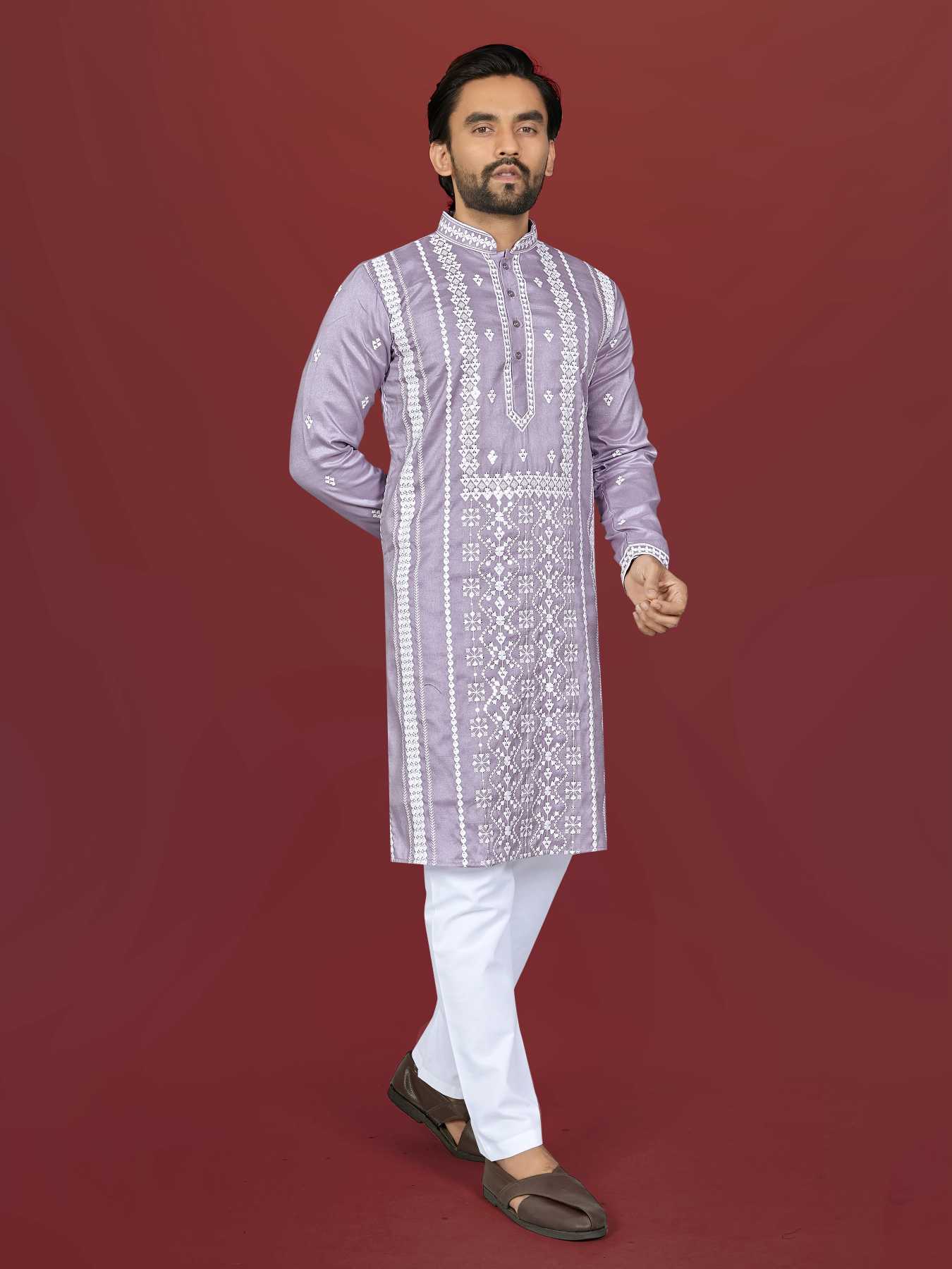 YNF Wholesale Soft Silk Mens Kurtas  | Surat Manufacturer