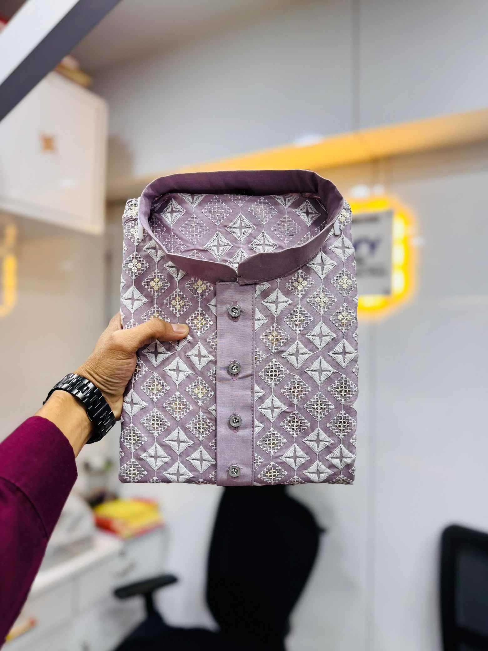 YNF Wholesale Soft Silk Mens Kurtas  | Surat Manufacturer