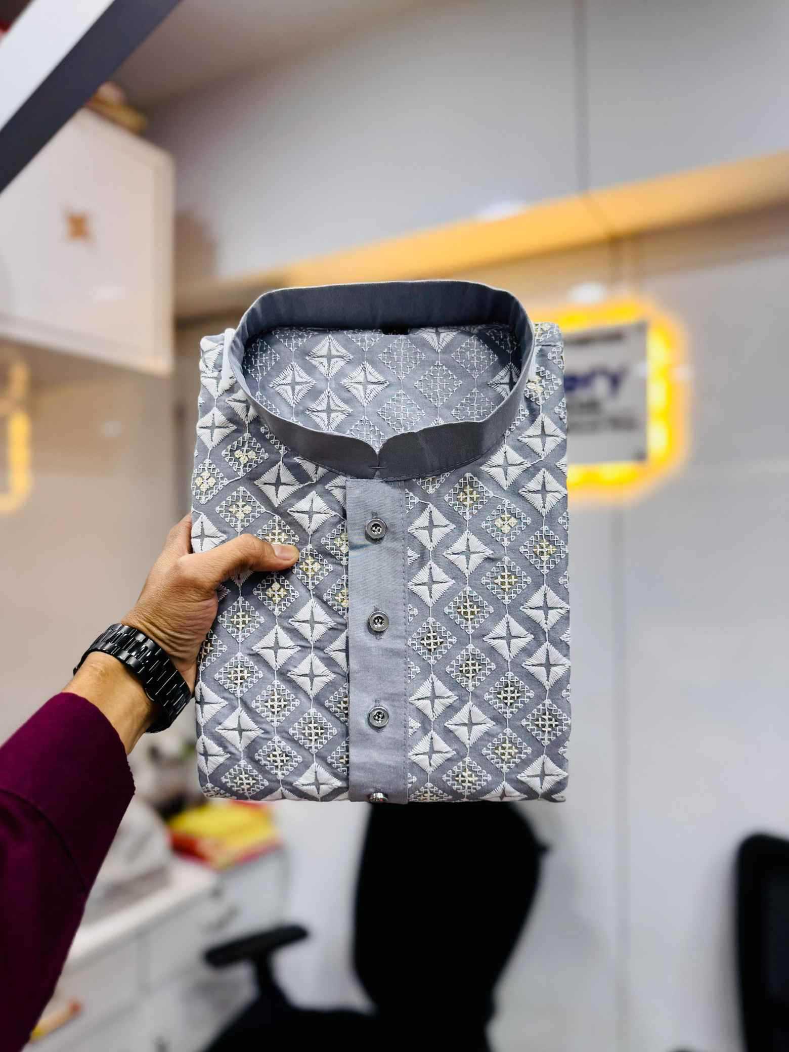 YNF Wholesale Soft Silk Mens Kurtas  | Surat Manufacturer