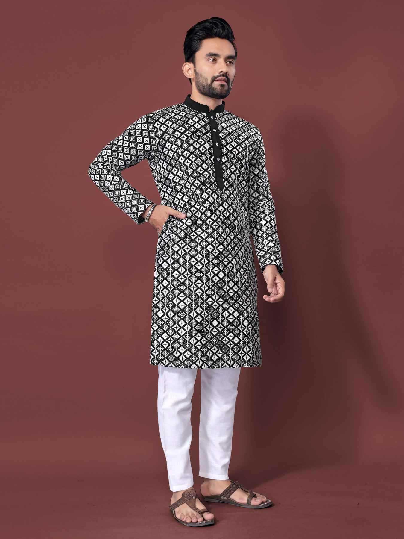 YNF Wholesale Soft Silk Mens Kurtas  | Surat Manufacturer