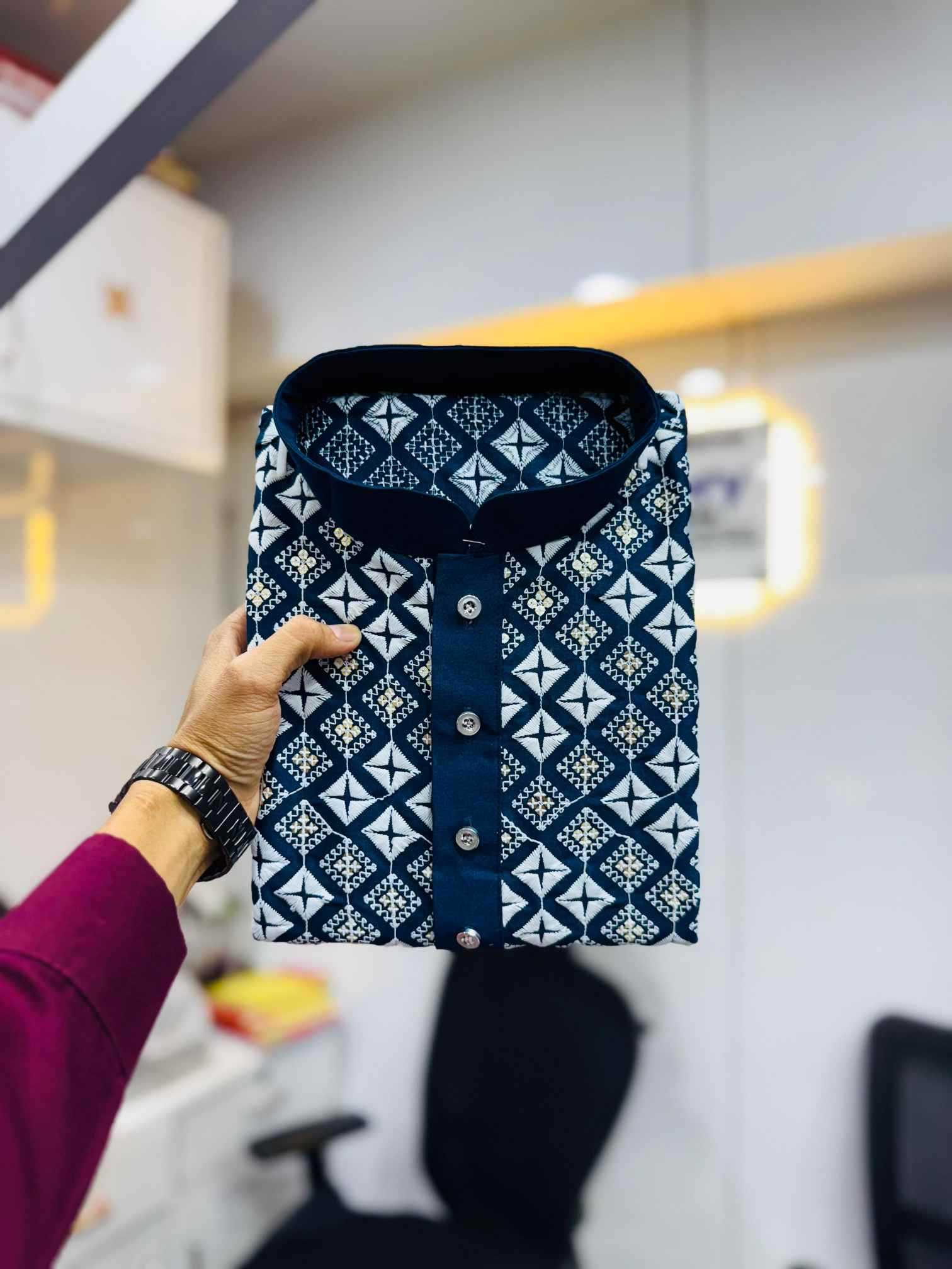 YNF Wholesale Soft Silk Mens Kurtas  | Surat Manufacturer