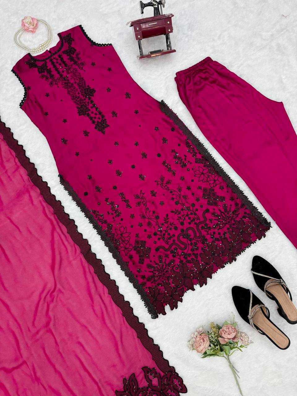 YNF Wholesale Premium Roman Silk Ladies Suits  | Surat Manufacturer