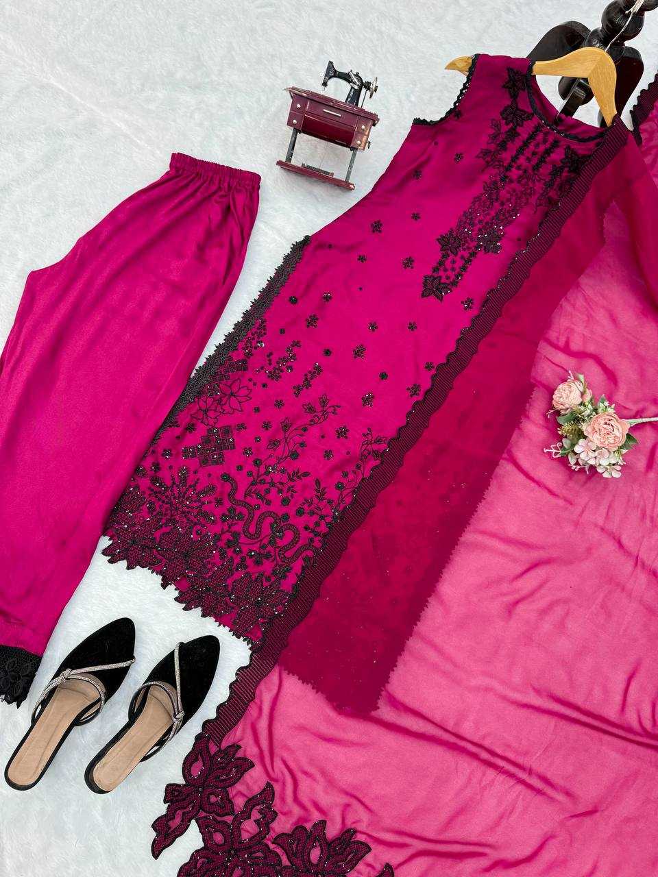YNF Wholesale Premium Roman Silk Ladies Suits  | Surat Manufacturer
