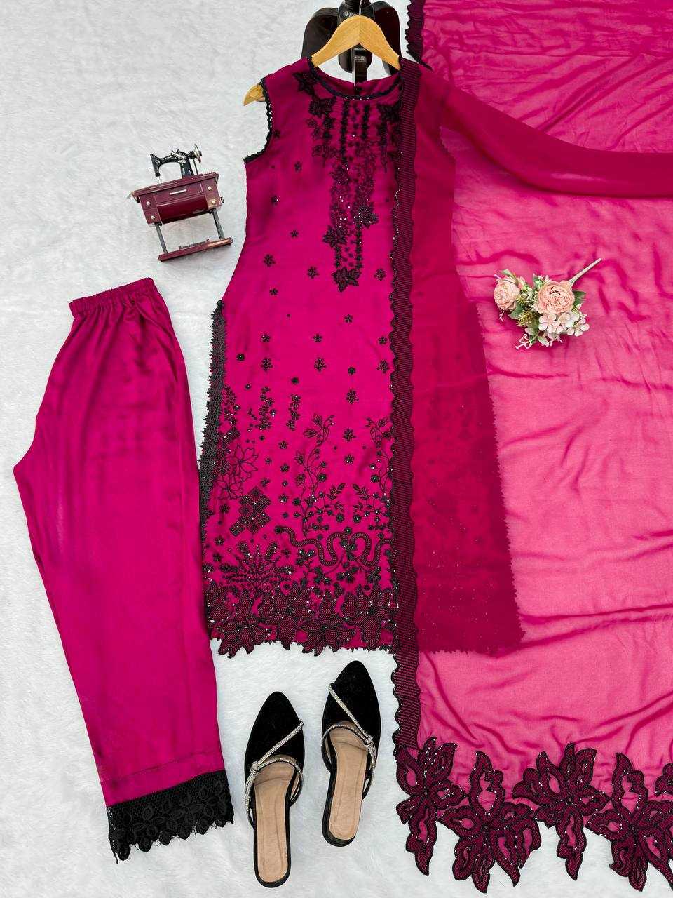 YNF Wholesale Premium Roman Silk Ladies Suits  | Surat Manufacturer