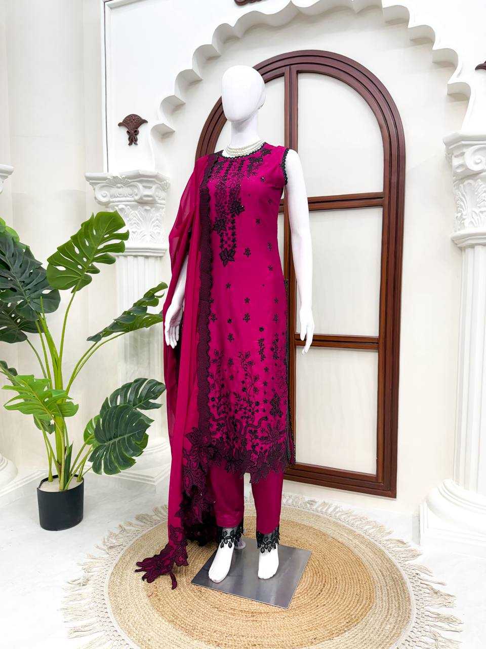 YNF Wholesale Premium Roman Silk Ladies Suits  | Surat Manufacturer