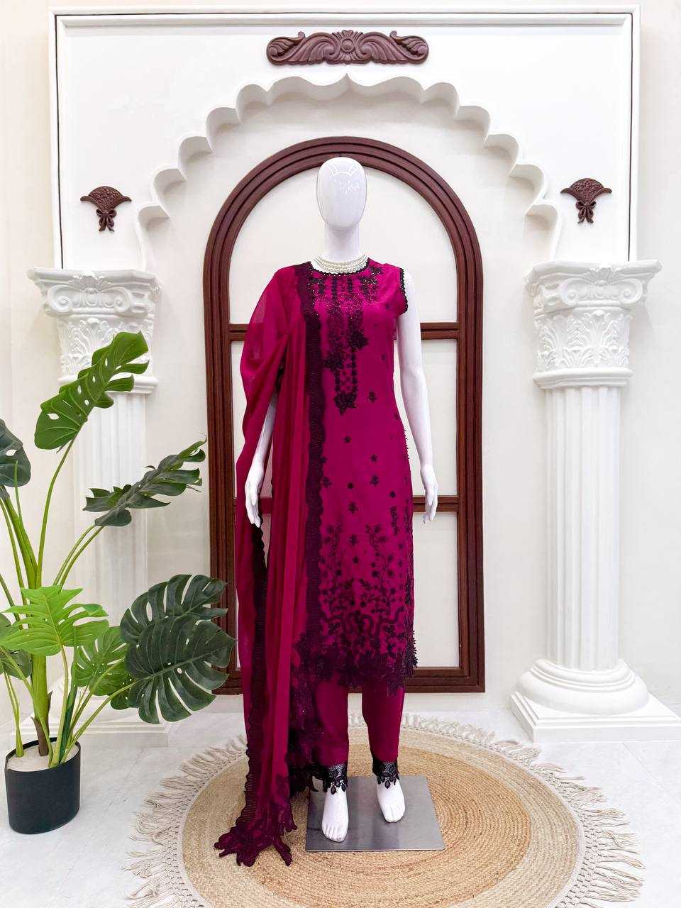 YNF Wholesale Premium Roman Silk Ladies Suits  | Surat Manufacturer