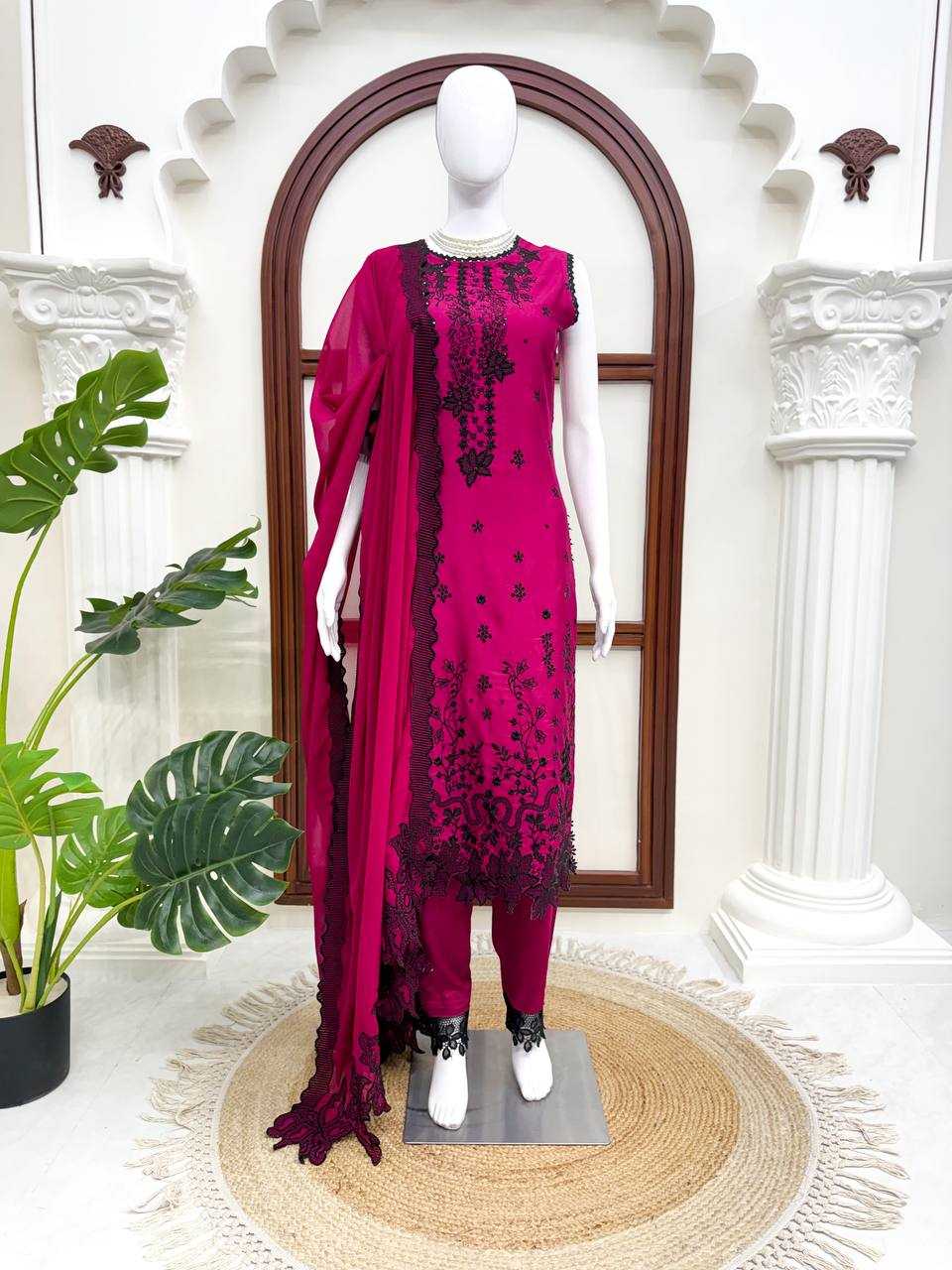 YNF Wholesale Premium Roman Silk Ladies Suits  | Surat Manufacturer