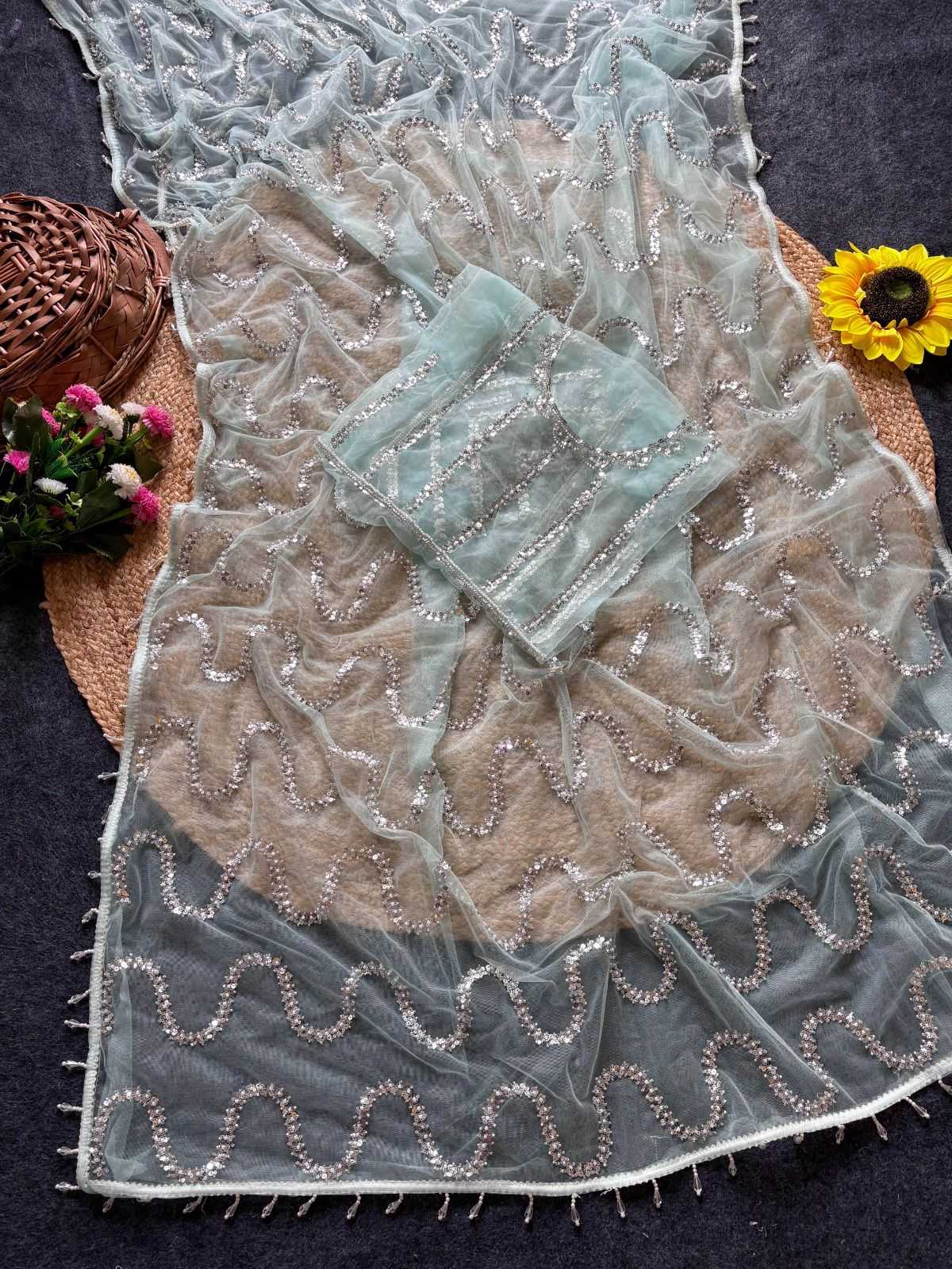 YNF Wholesale Butterfly Net Designer Sarees  | Surat Manufacturer