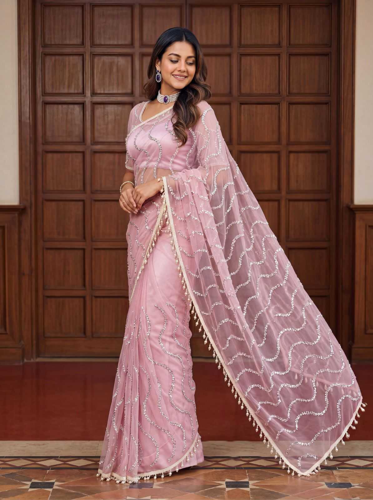YNF Wholesale Butterfly Net Designer Sarees  | Surat Manufacturer