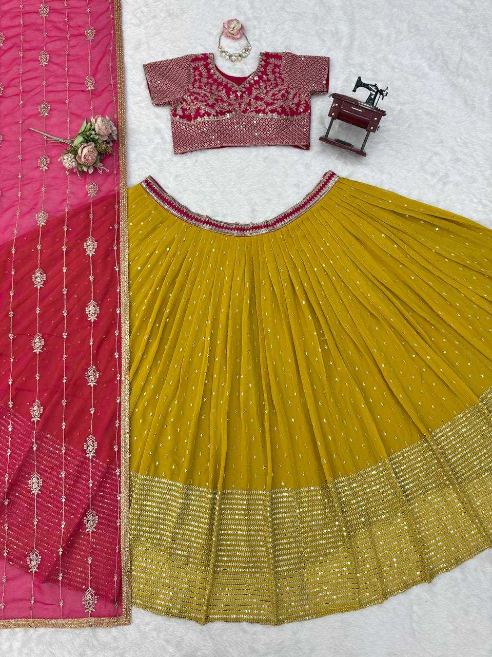 YNF Wholesale Faux Georgette Designer Lehenga Choli  | Surat Manufacturer