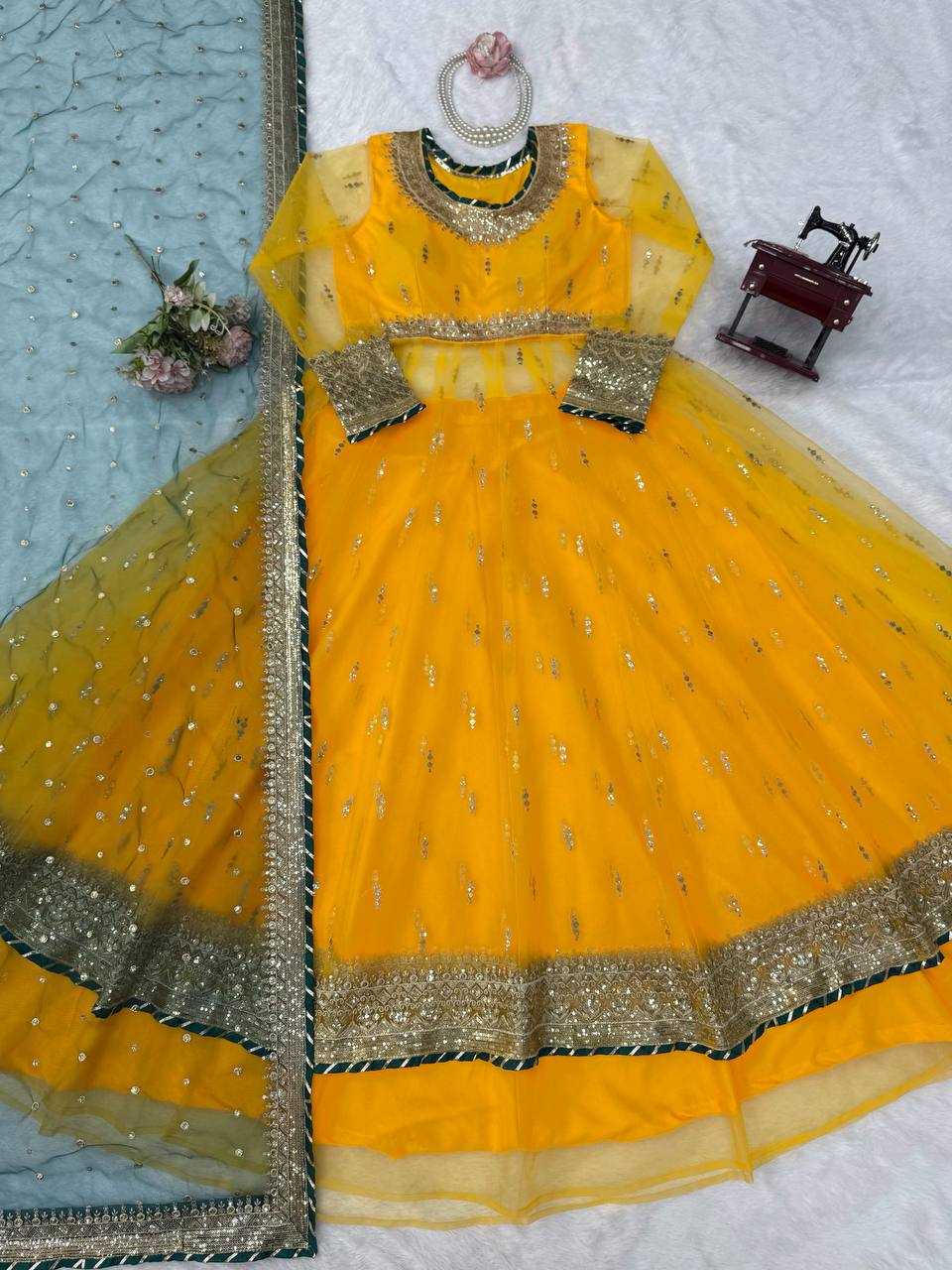 YNF Wholesale Soft Net Designer Lehenga  | Surat Manufacturer